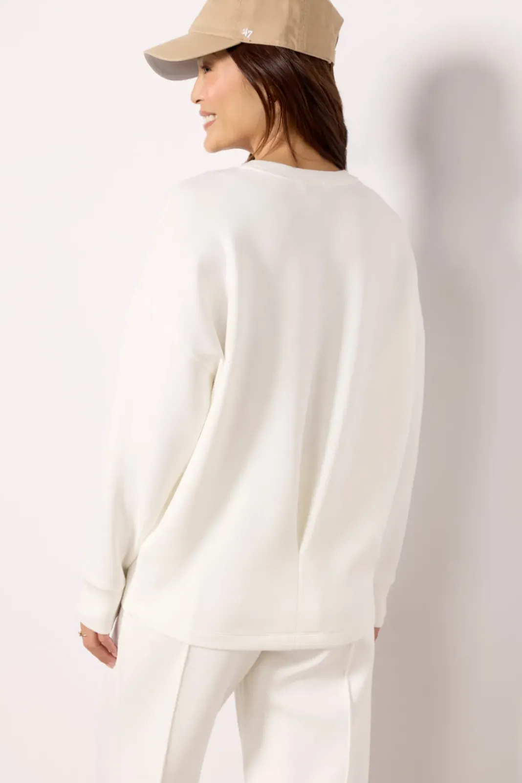 Sweatshirts|Matching Sets<SPANX AirEssentials Long Crew Powder