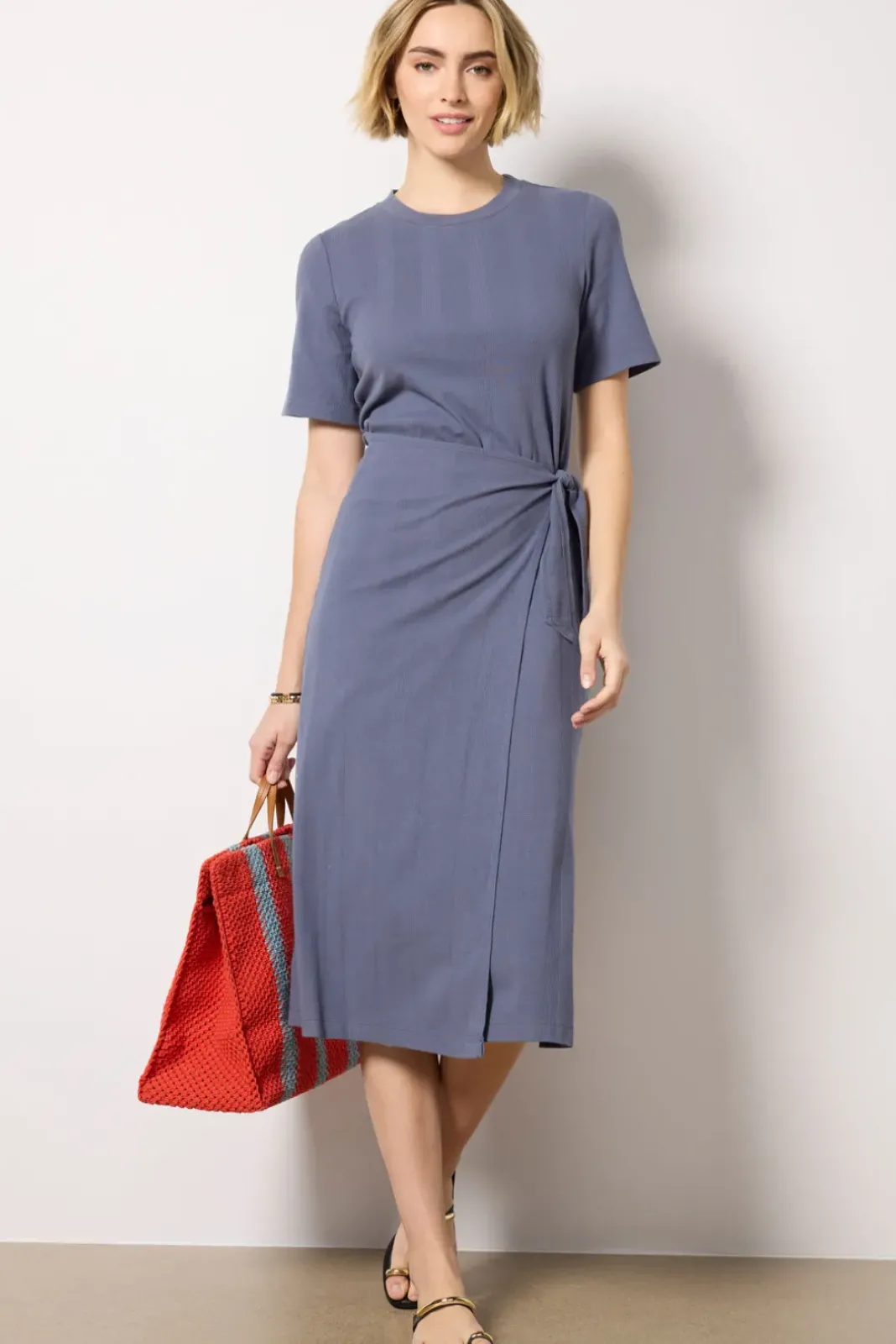 Dresses<EVEREVE Anna Twist Dress Slate