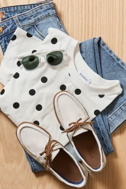 Shoes<SPERRY AO 2 Eye Boat Shoe White/Gum