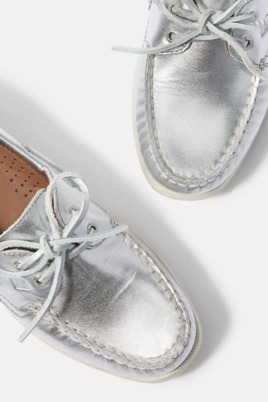 Shoes<SPERRY AO 2 Eye Boat Shoe Silver