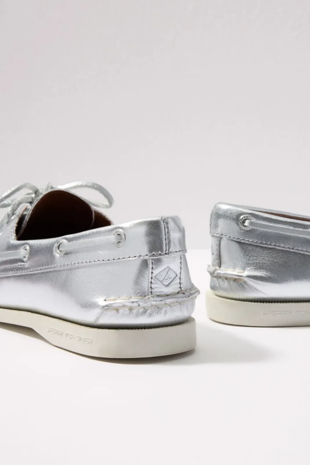 Shoes<SPERRY AO 2 Eye Boat Shoe Silver