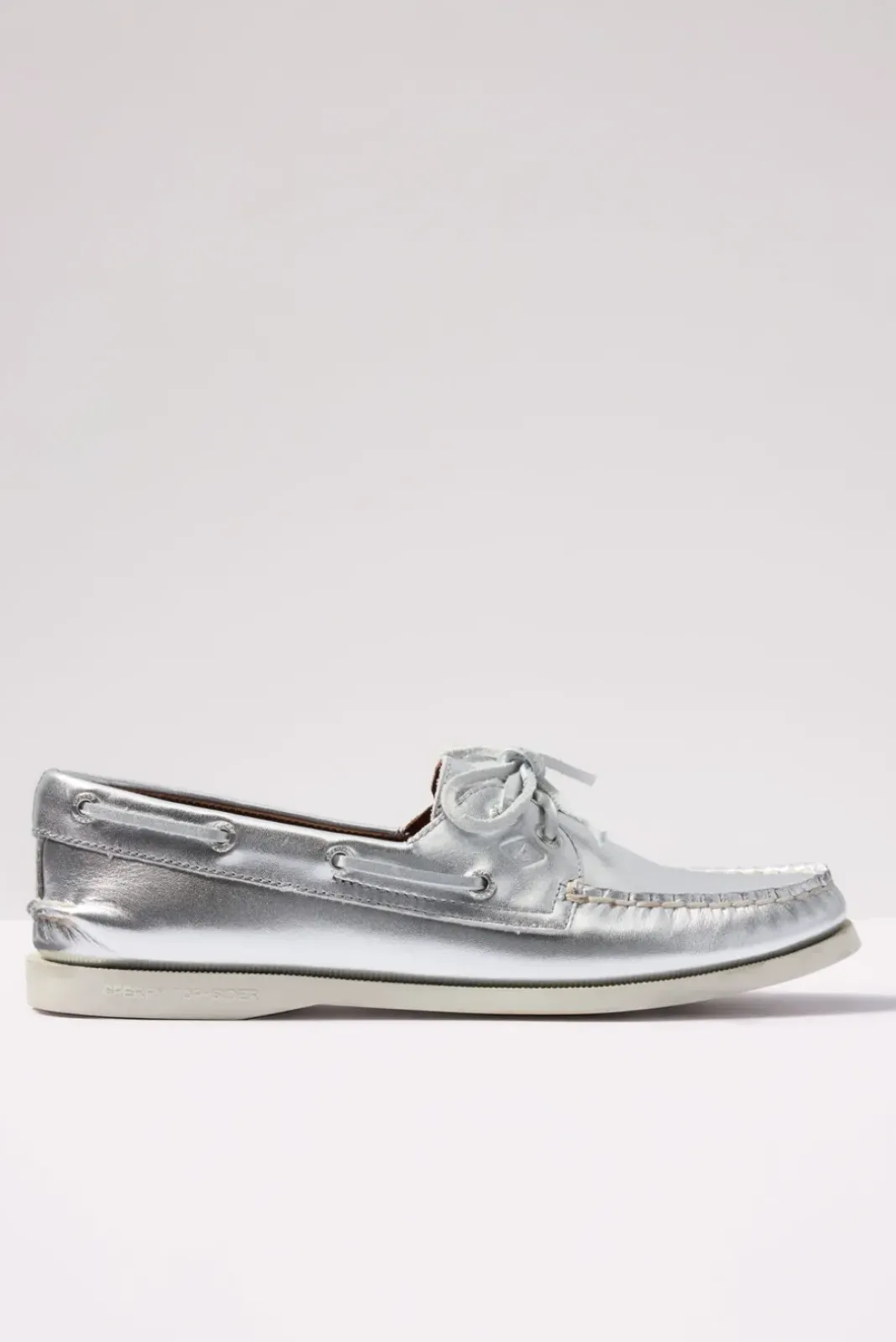 Shoes<SPERRY AO 2 Eye Boat Shoe Silver
