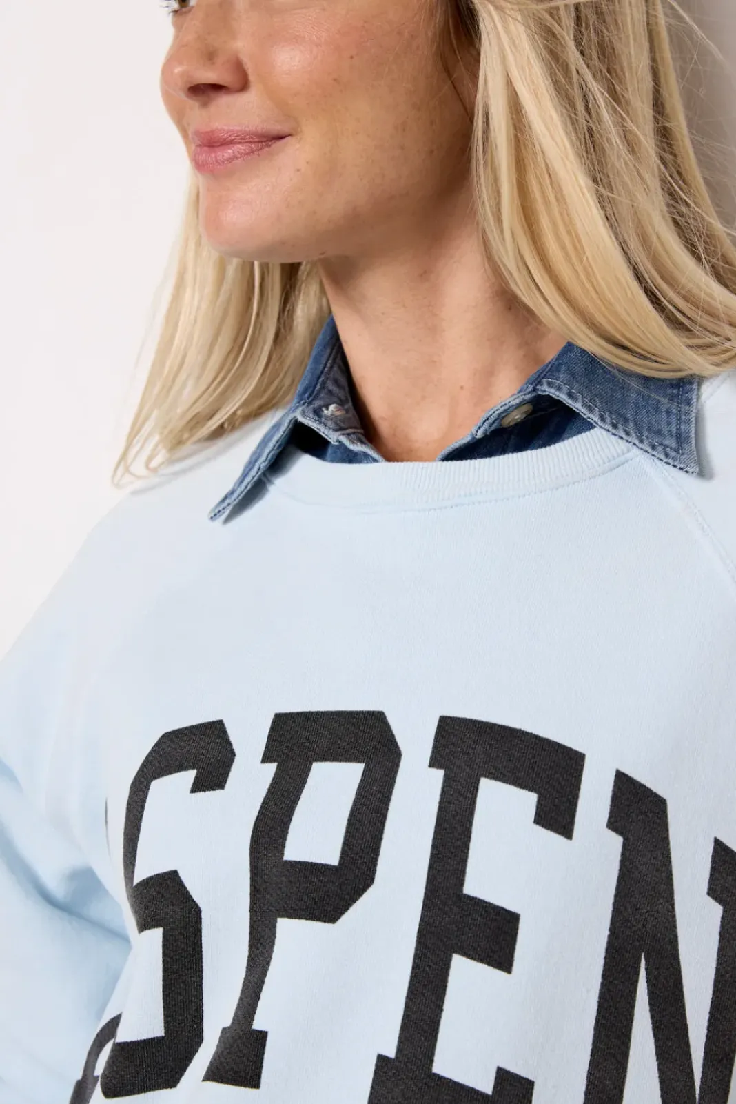 Sweatshirts<RETRO BRAND BLACK LABEL Aspen Sweatshirt Blue