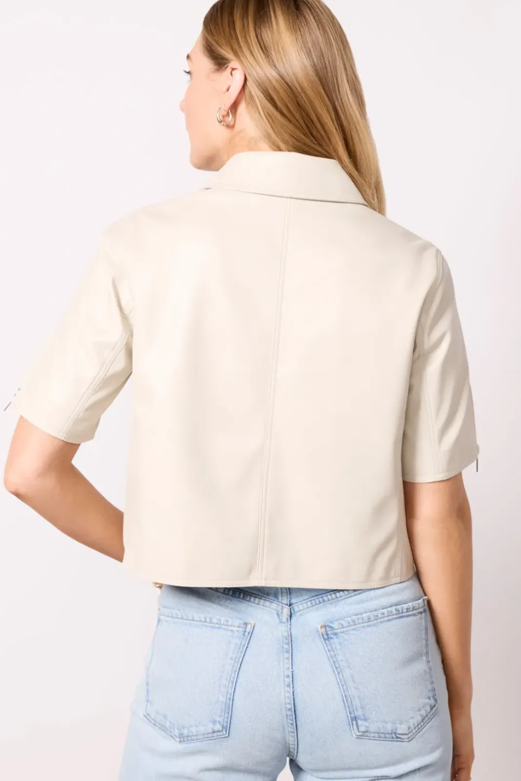 Blazers & Jackets<EVEREVE Billie Half Sleeve Moto Dove