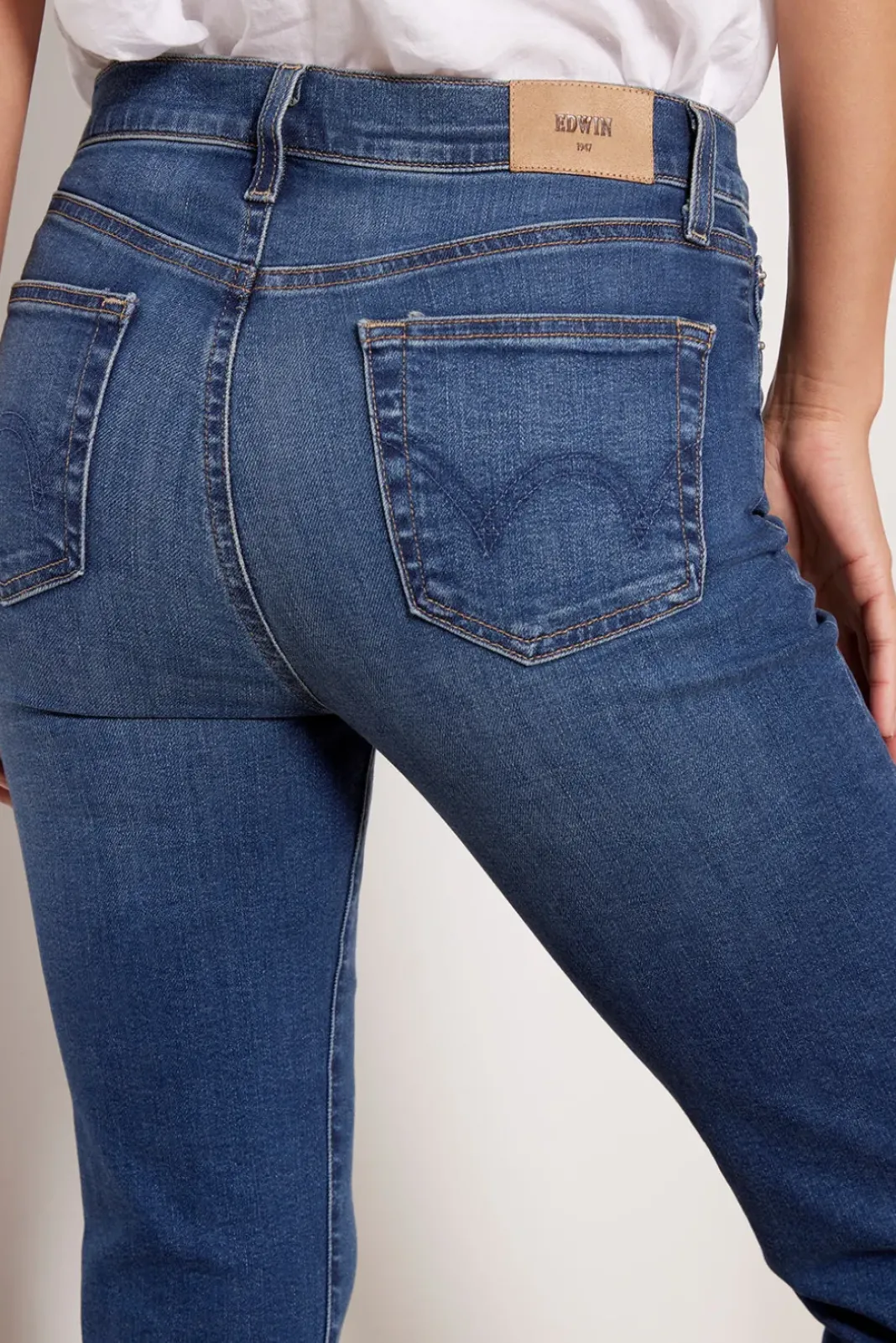 Jeans<EDWIN Bree Straight Dejablue