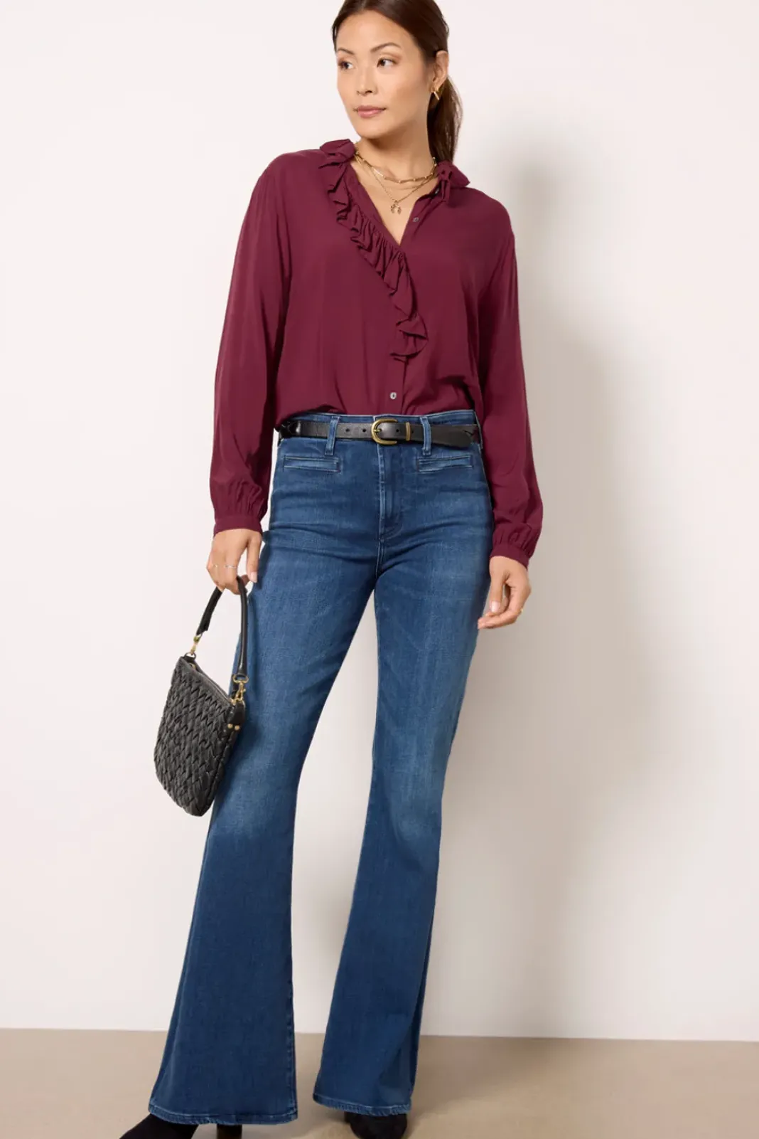Tops & Tees<VELVET Briya Blouse Malbec
