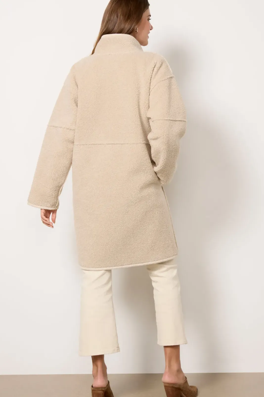 Blazers & Jackets<VELVET Cara Sherpa Coat Ecru