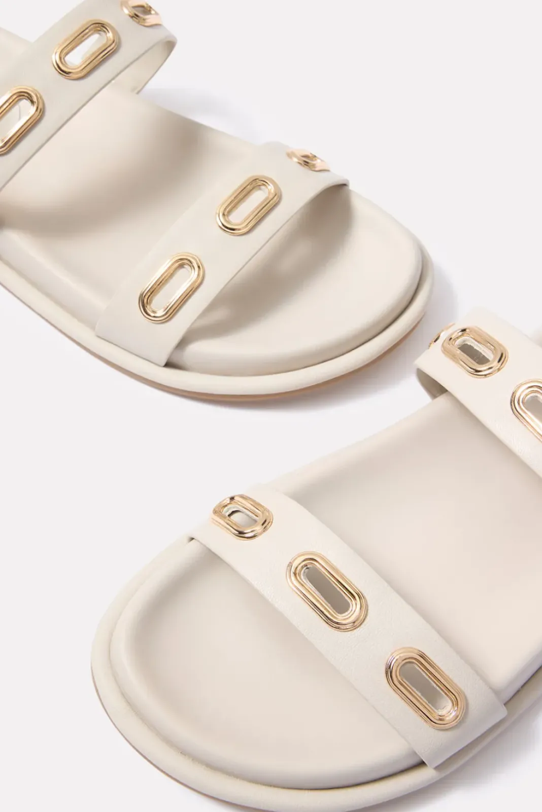 Shoes<SPLENDID FOOTWEAR Carmen Slide Sandal Ivory
