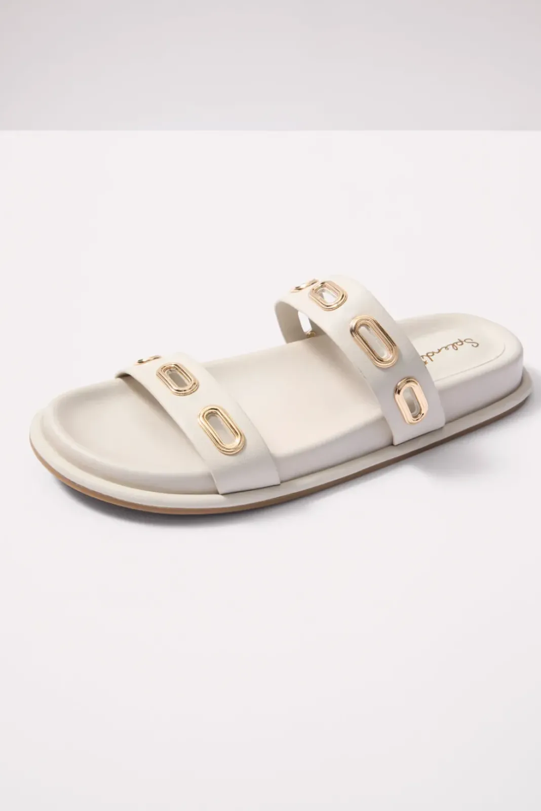 Shoes<SPLENDID FOOTWEAR Carmen Slide Sandal Ivory