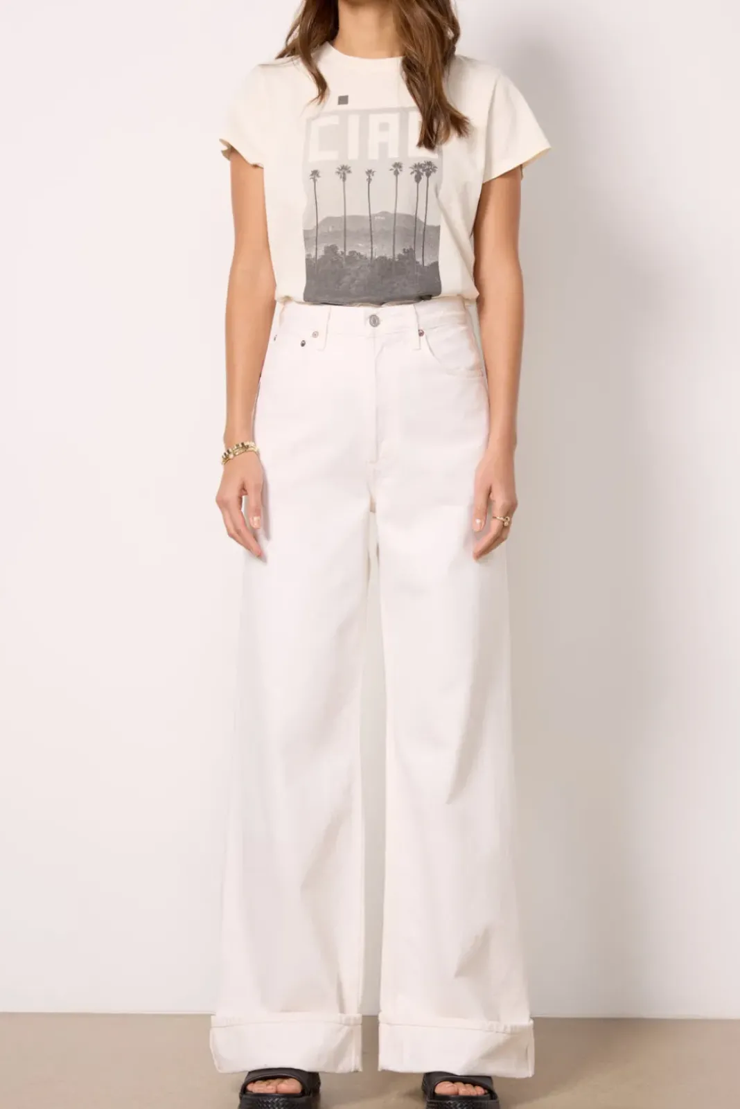 Jeans<AGOLDE Dame High Rise Wide Leg Fortunecookie