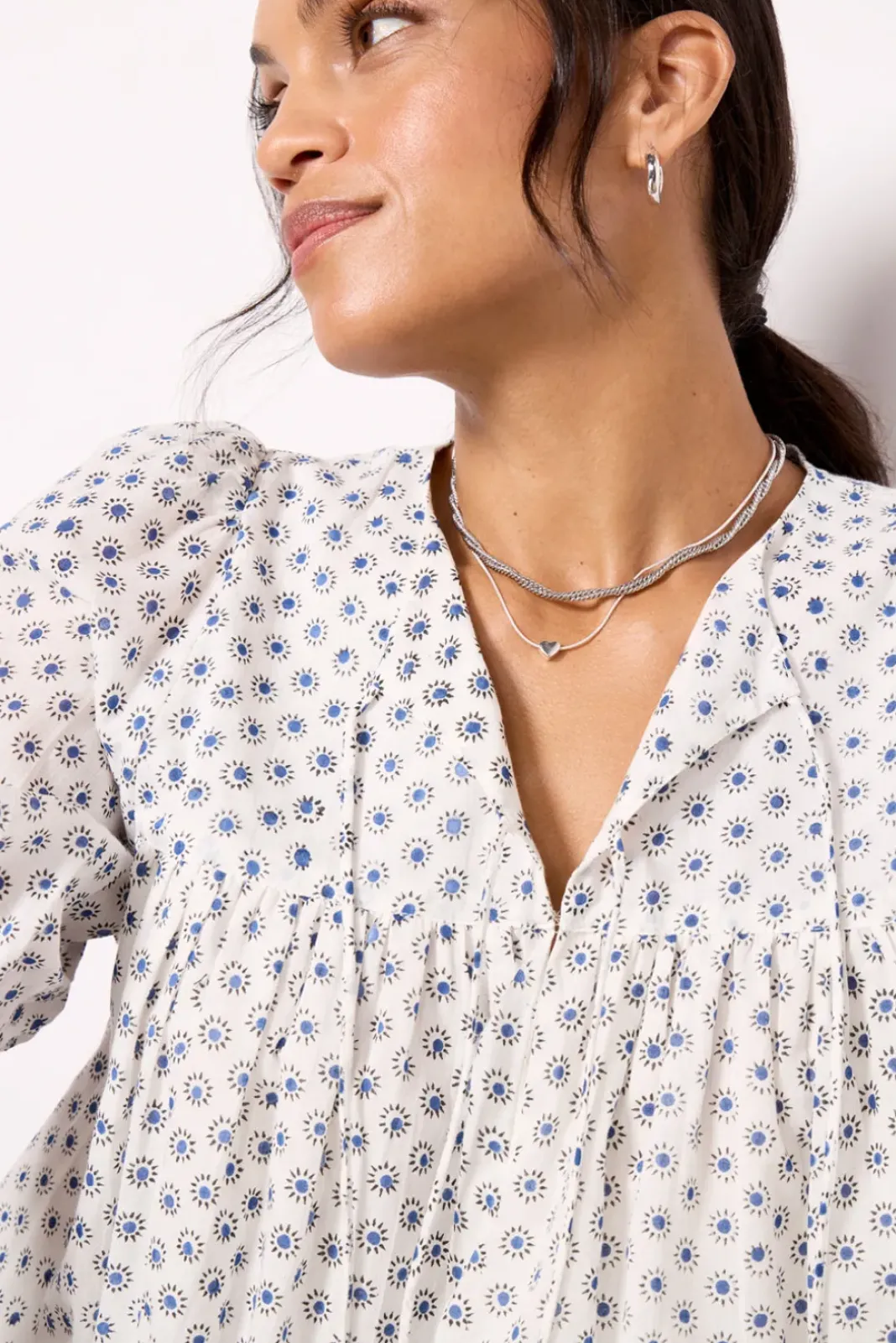 Jewelry<EVEREVE Emeline Heart Necklace Silver