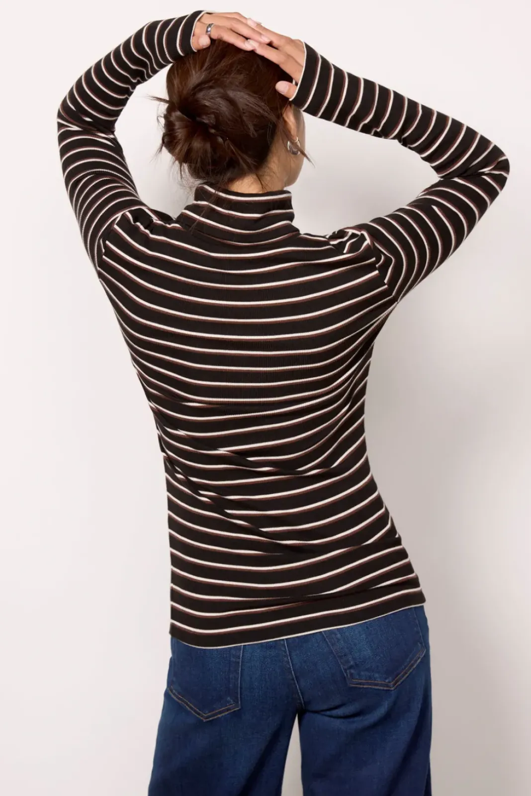 Tops & Tees<SANCTUARY Essential Turtleneck Black/Whitegray