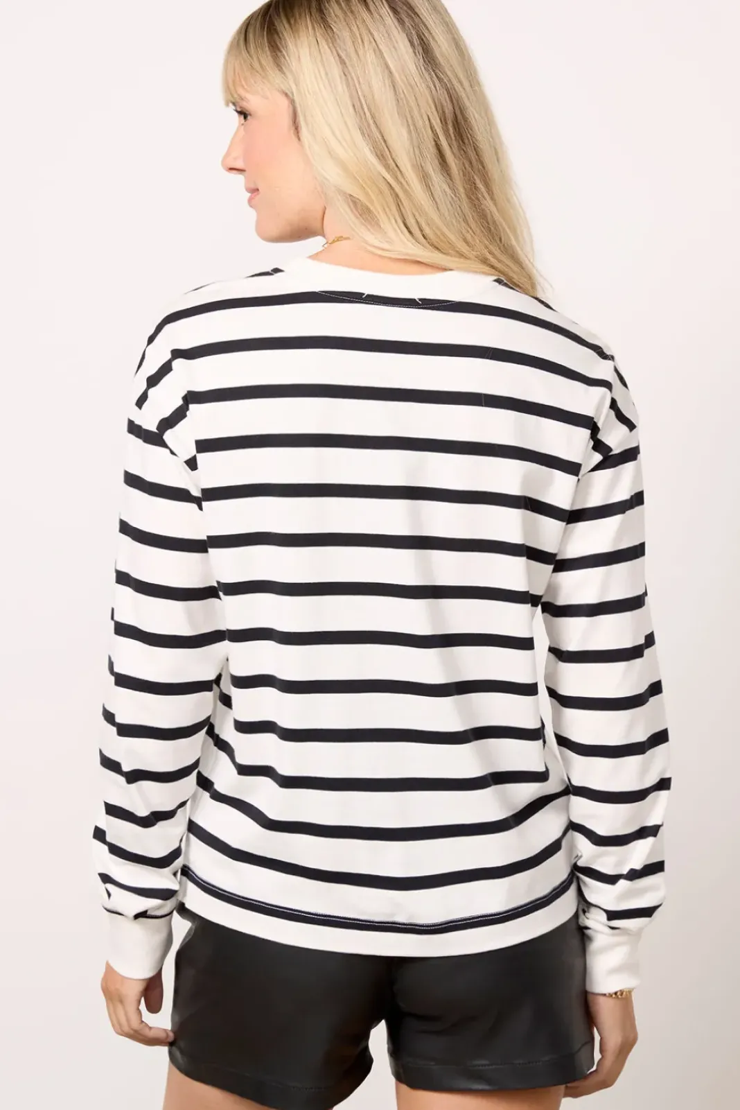 Tops & Tees<EVEREVE Ever Perfect Long Sleeve Offwhite/Black
