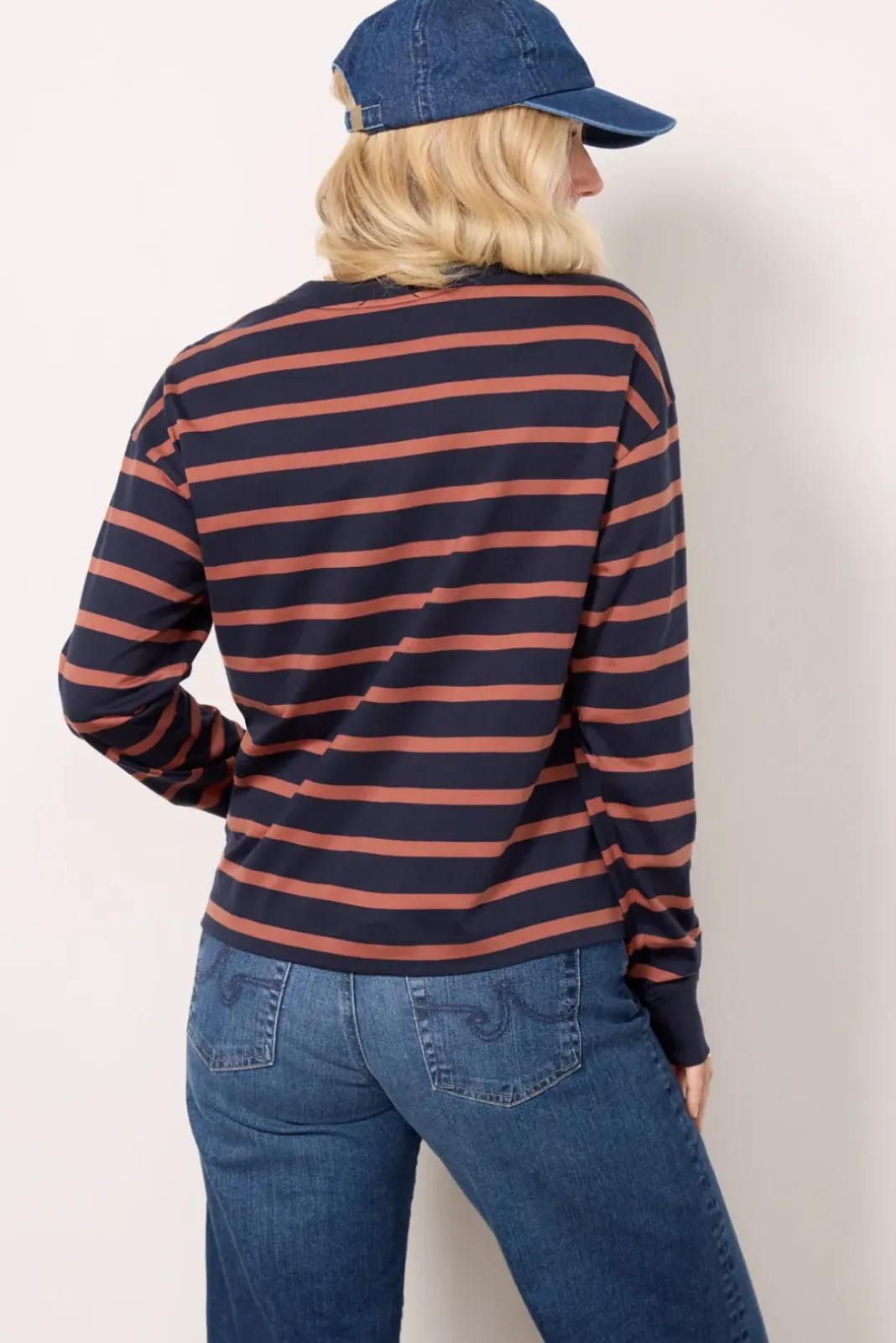 Tops & Tees<EVEREVE Ever Perfect Long Sleeve Navy/Russet