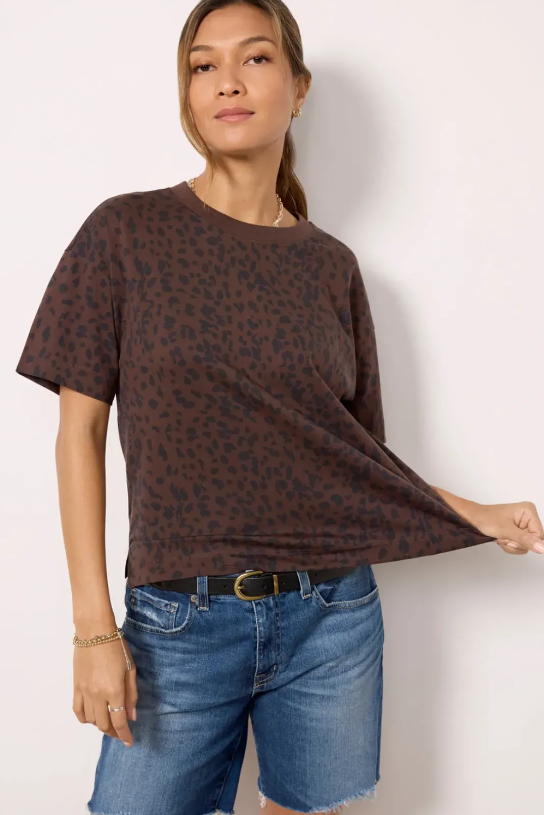 Tops & Tees<EVEREVE Ever Perfect Tee Leopard