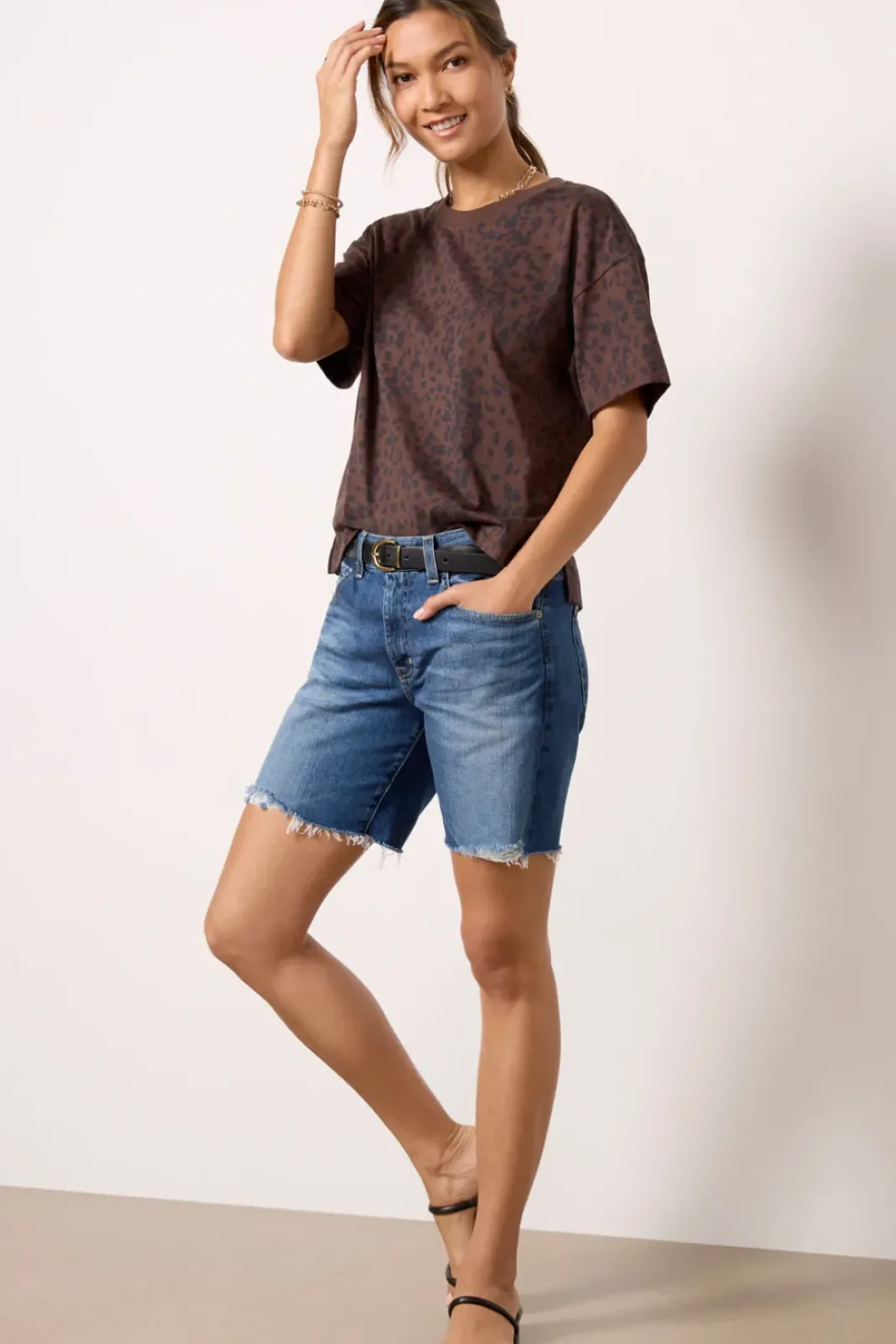 Tops & Tees<EVEREVE Ever Perfect Tee Leopard
