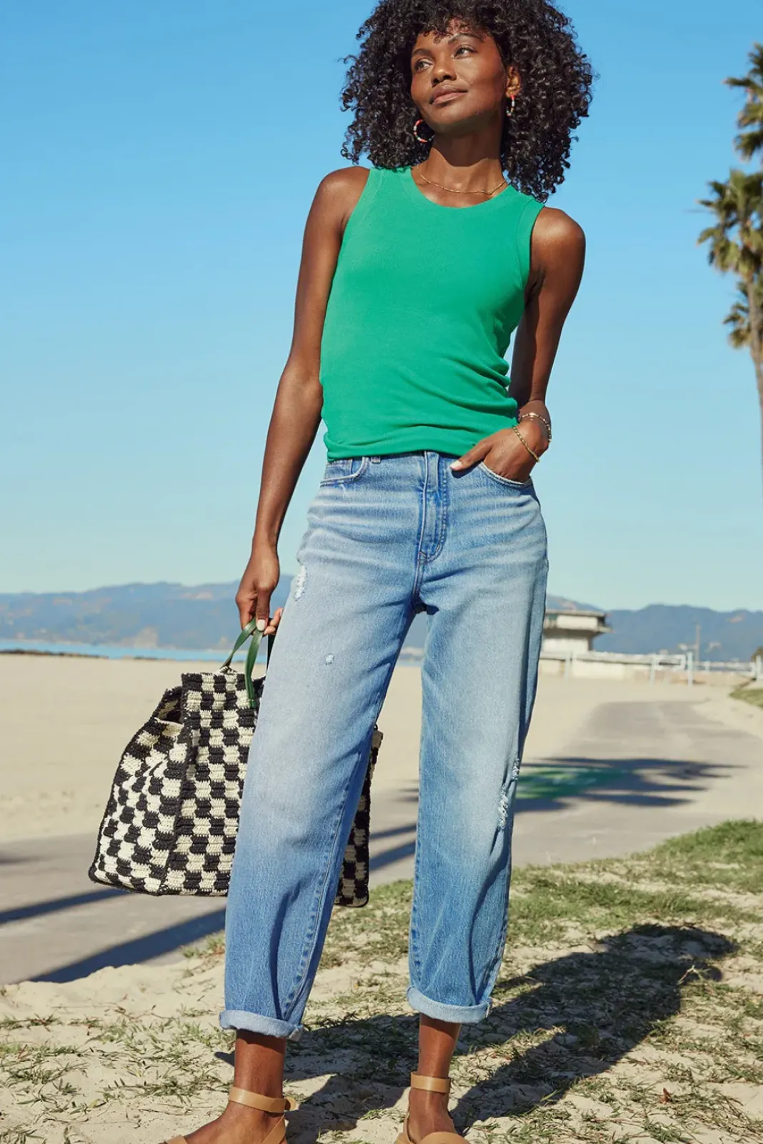 Jeans<EVEREVE Ever Vintage Barrel Leg Midwashblue