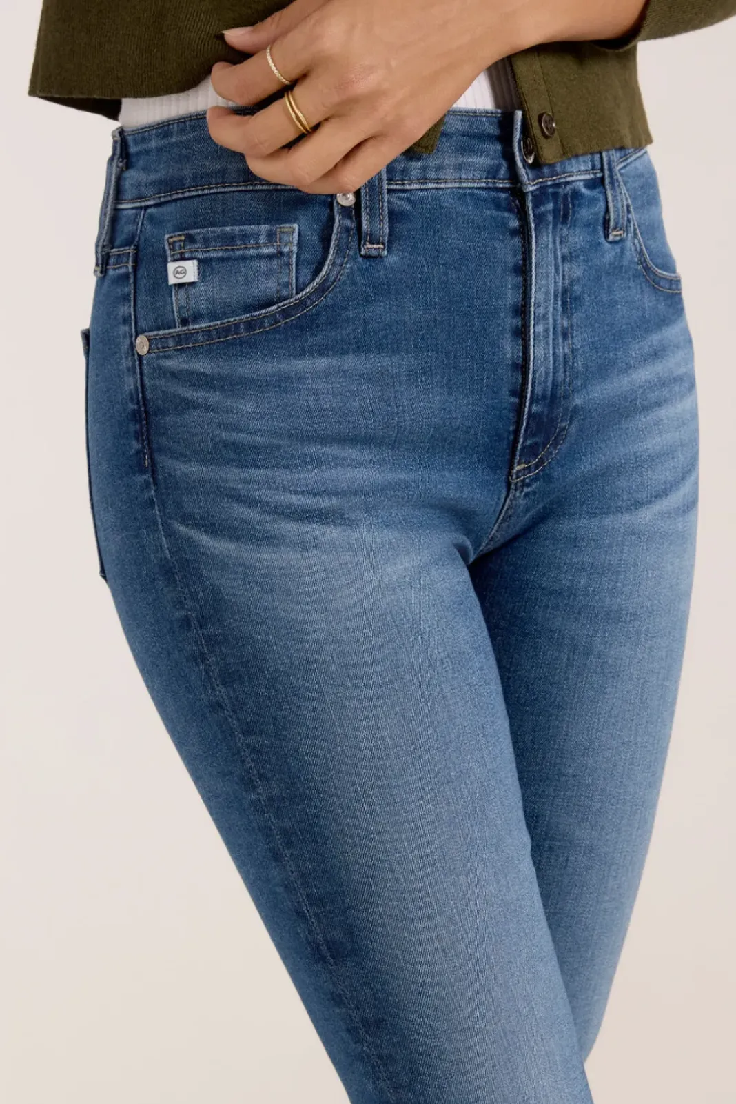 Jeans<AG Farrah Crop Boot Lucerne