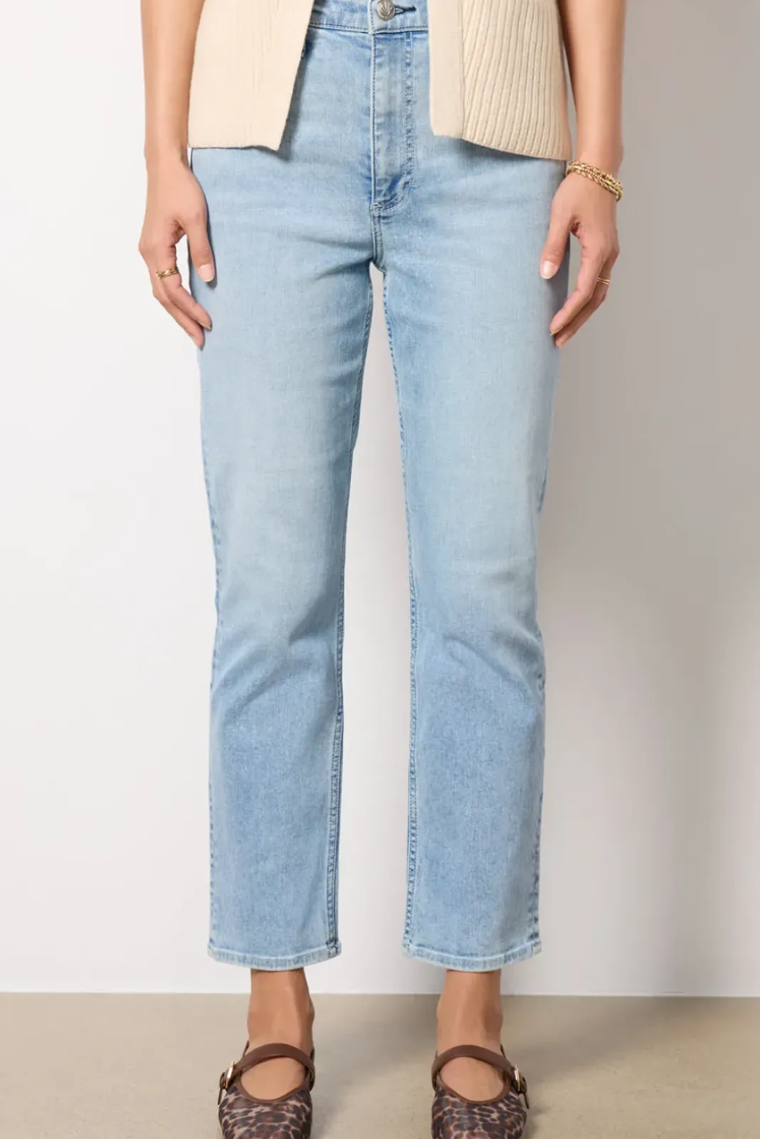 Jeans<RAG AND BONE Flexi Wren High-Rise Ankle Slim Straight Keens