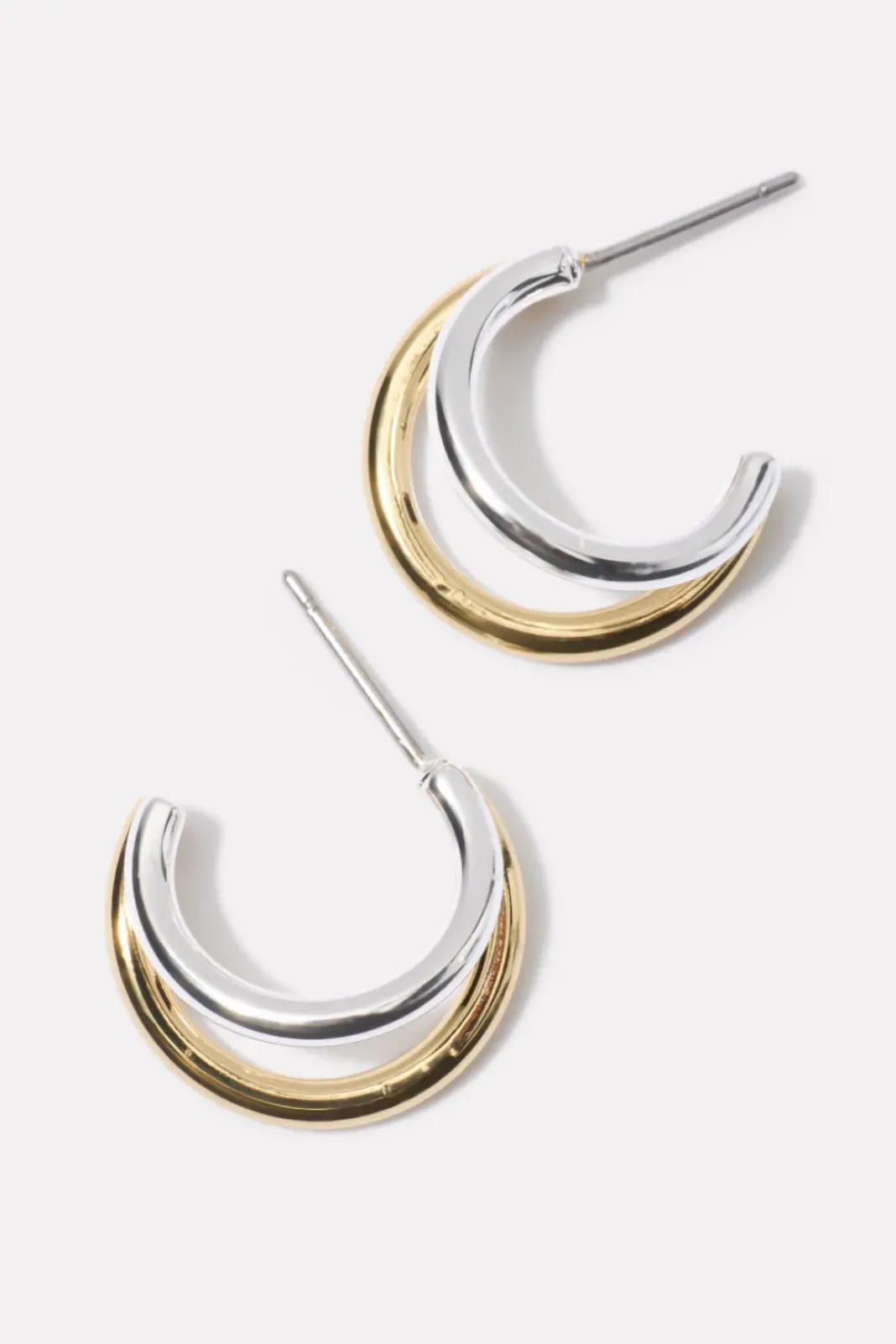 Jewelry<EVEREVE Flynn Double Hoop Earring Gold/Silver