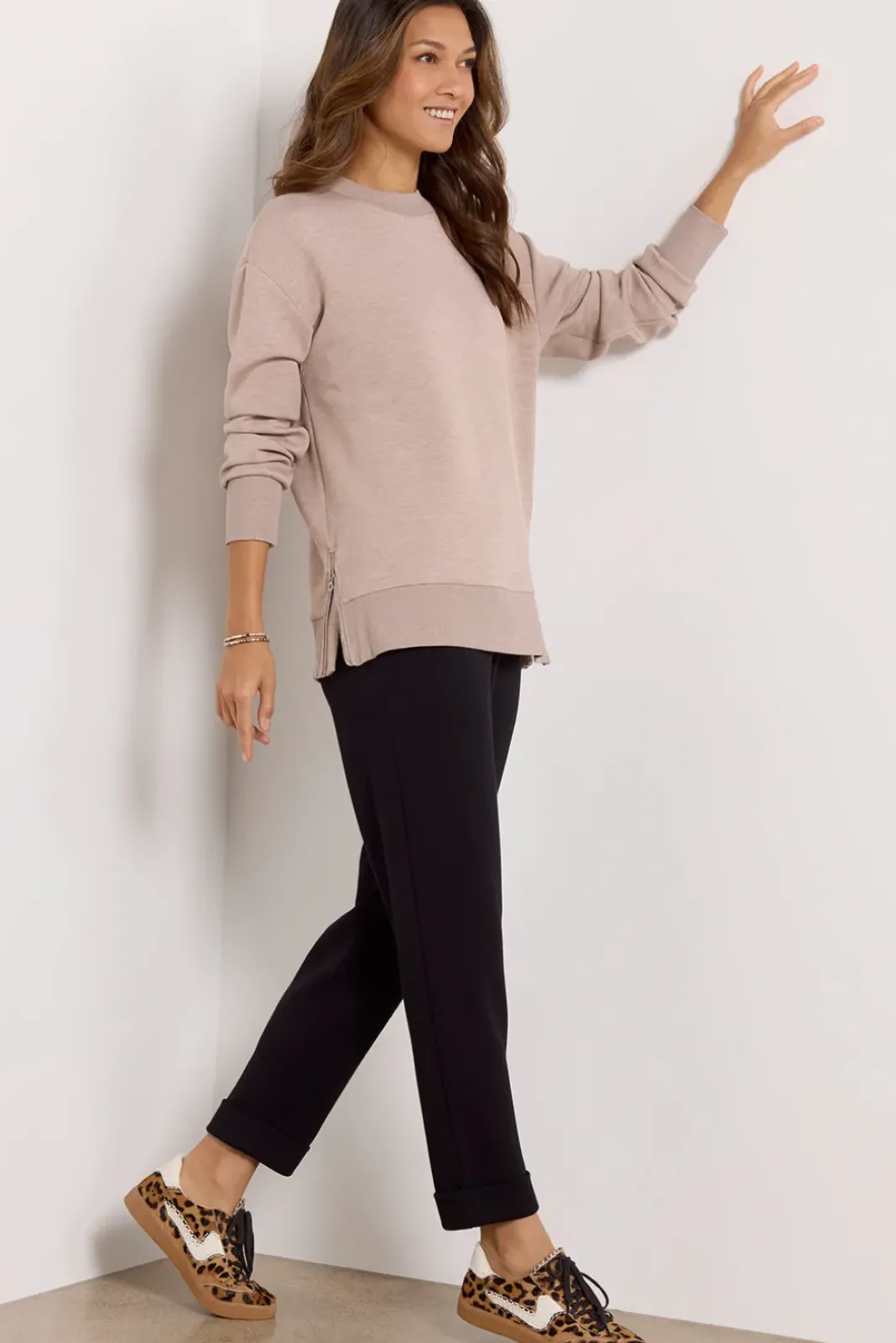Matching Sets|Sweatshirts<VARLEY Gabriella Sweat Taupemarl
