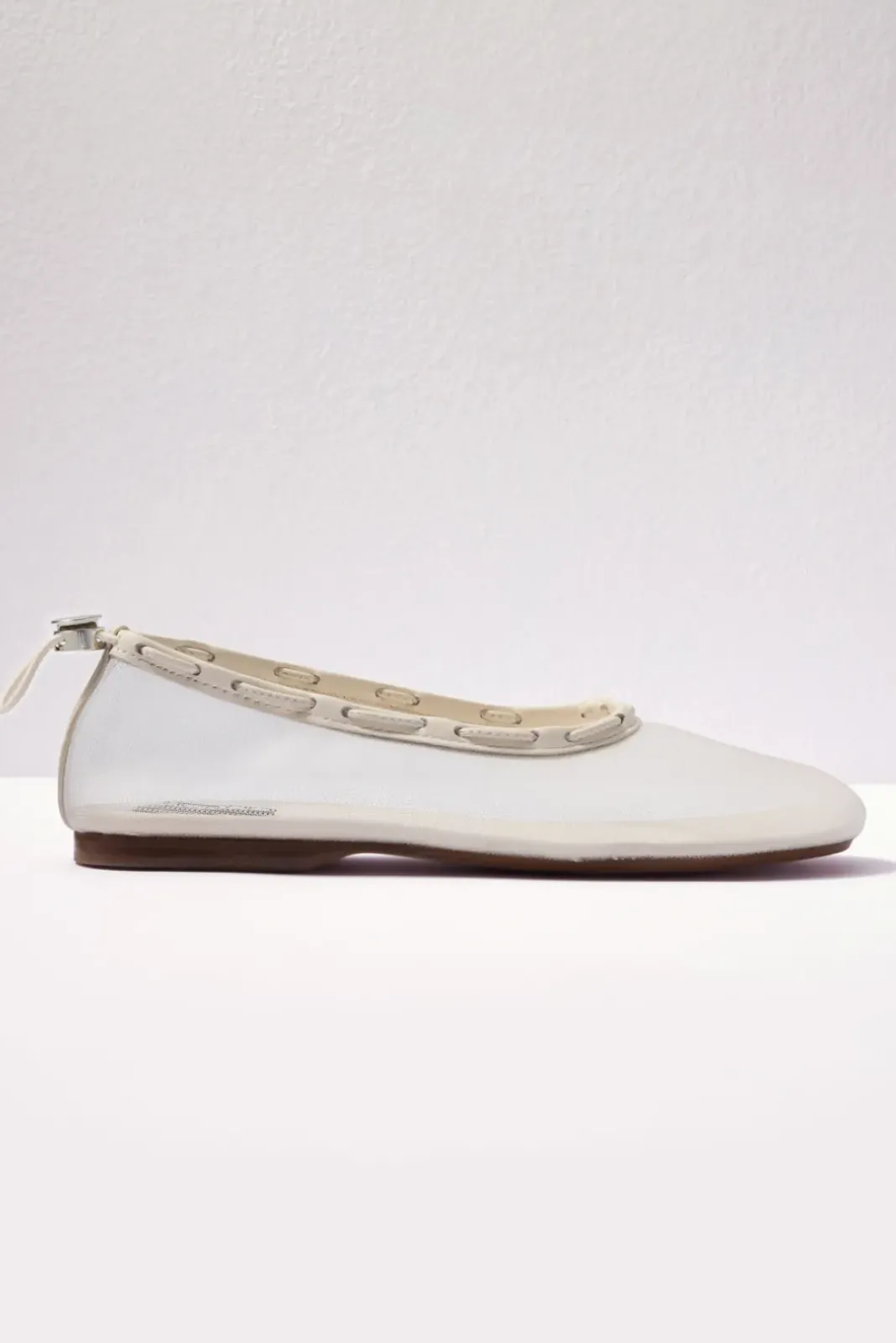 Shoes<ALOHAS Gill Mesh Leather Ballet Flats White