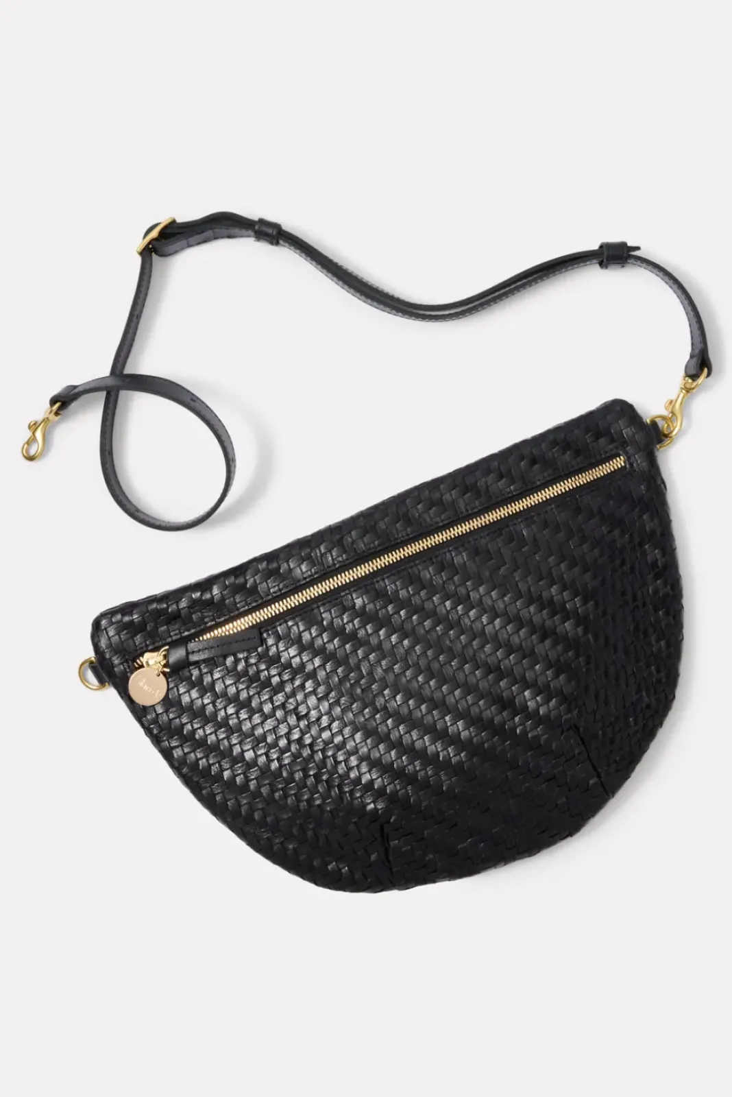 Bags<CLARE V. Grande Fanny Blackwovenzigzag