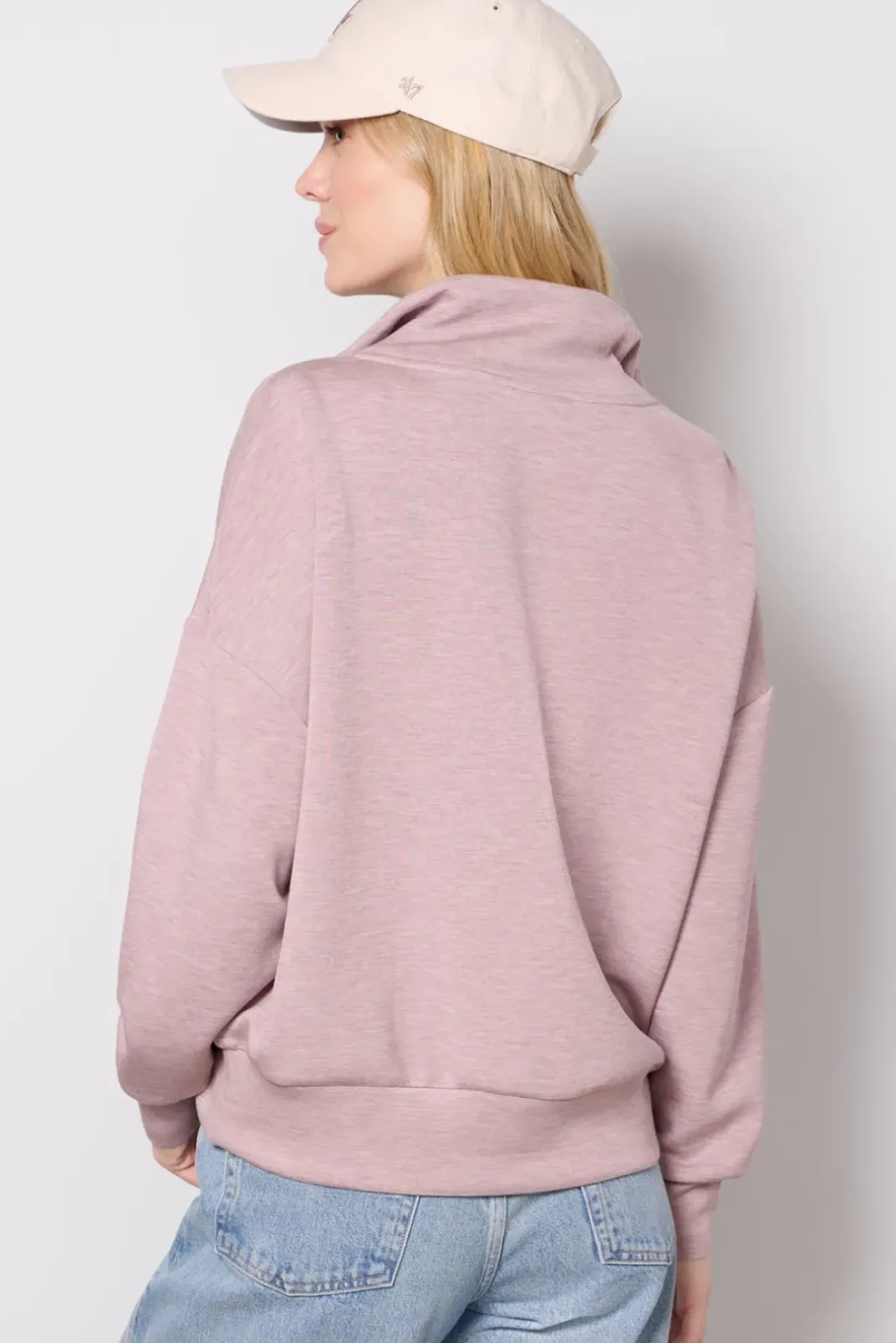 Sweatshirts<VARLEY Hawley Half Zip Sweat Mauvemarl