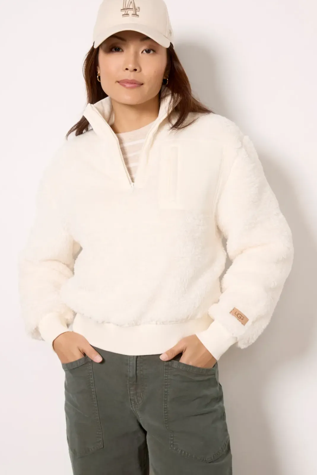 Blazers & Jackets<UGG Janeann Half Zip Cream