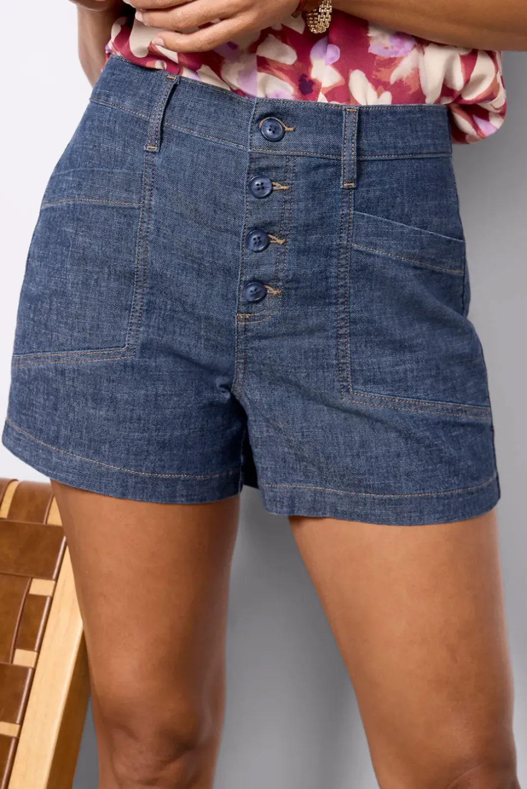 Shorts & Cutoffs<EVEREVE Joelle Stretch Linen Short Stargazer