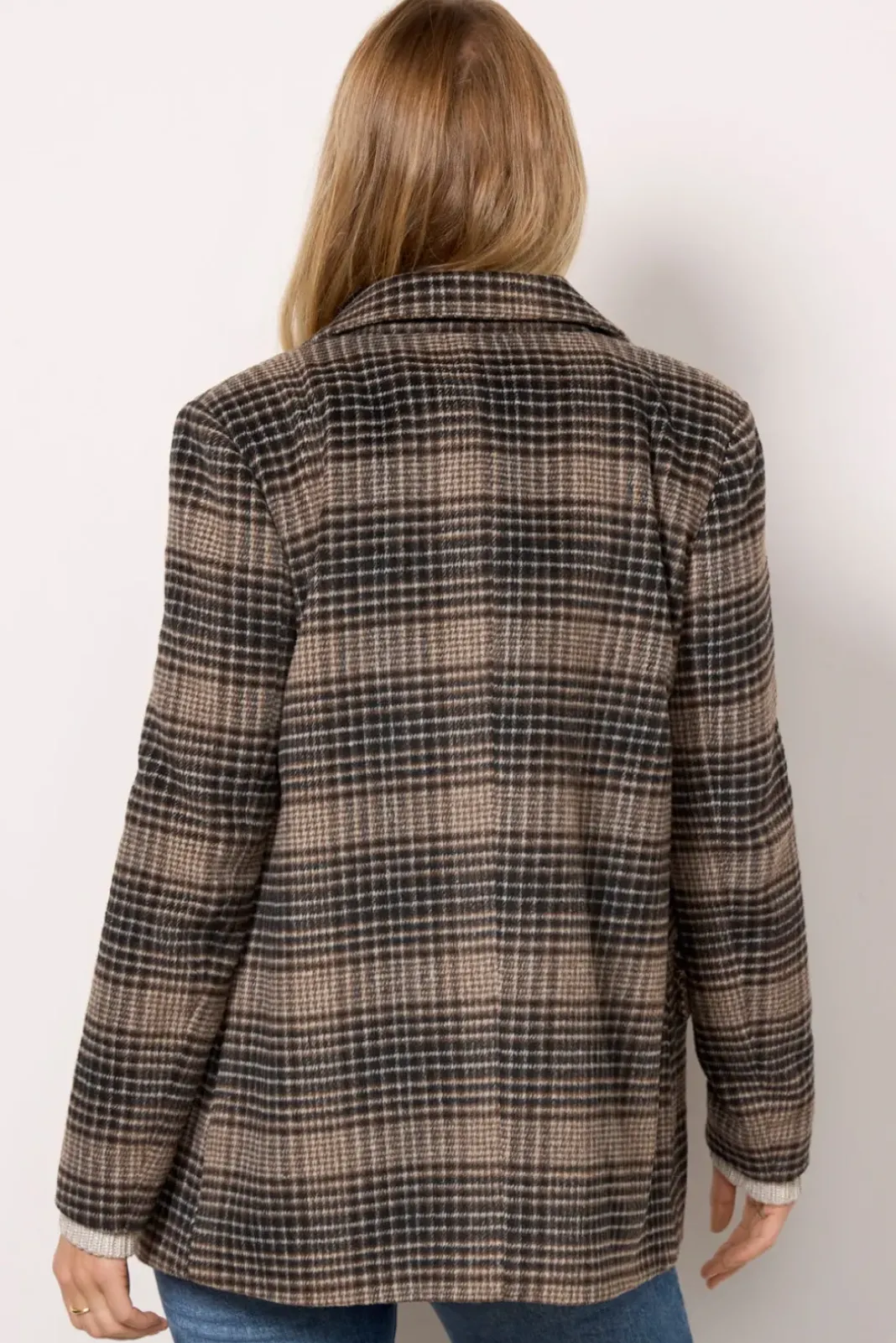 Blazers & Jackets<Z SUPPLY Kingston Relaxed Plaid Blazer Latte