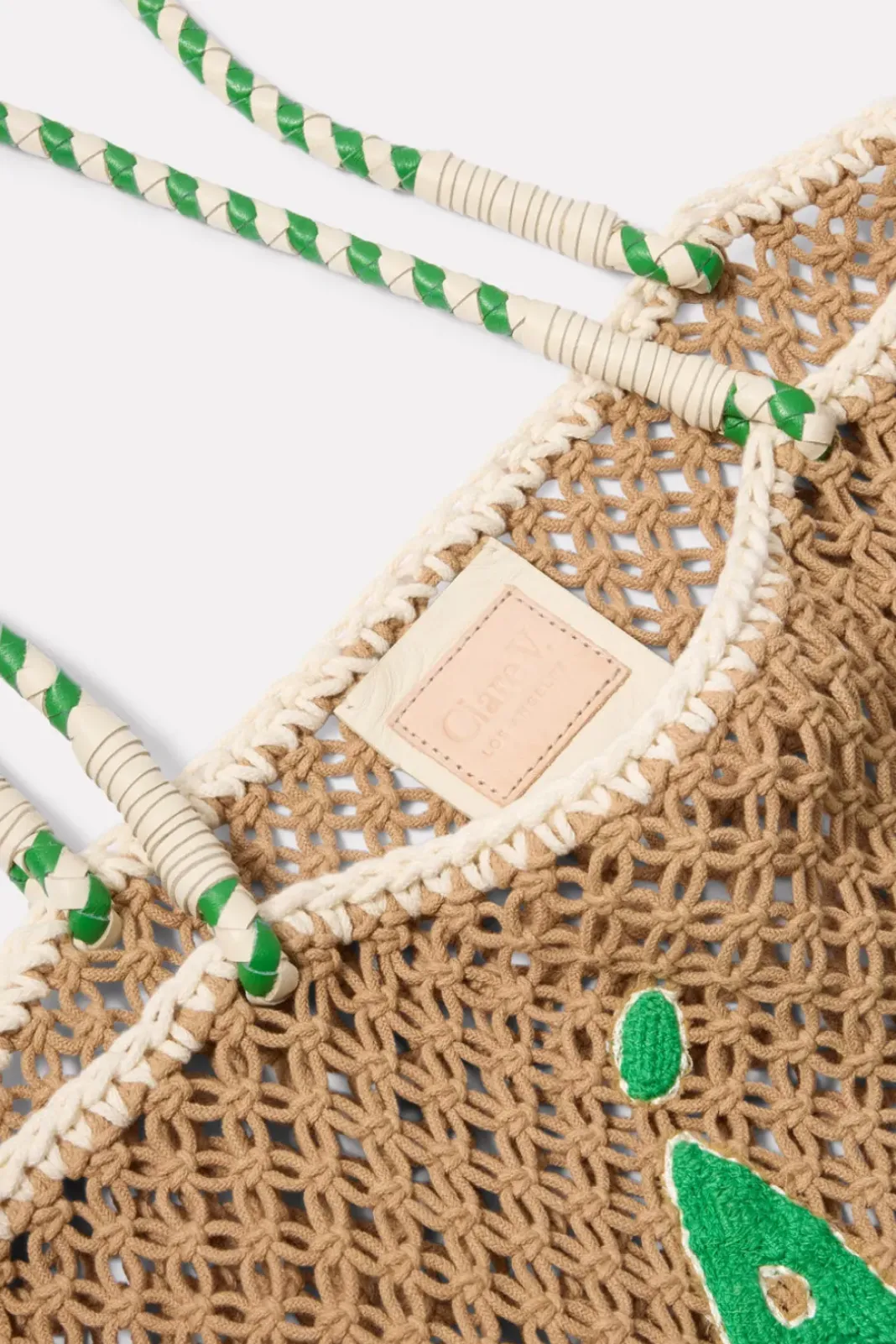 Bags<CLARE V. L`ete Tote Tan/Green