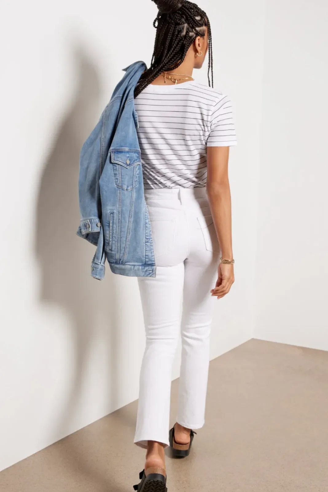 Jeans<AG Mari Slim Straight White