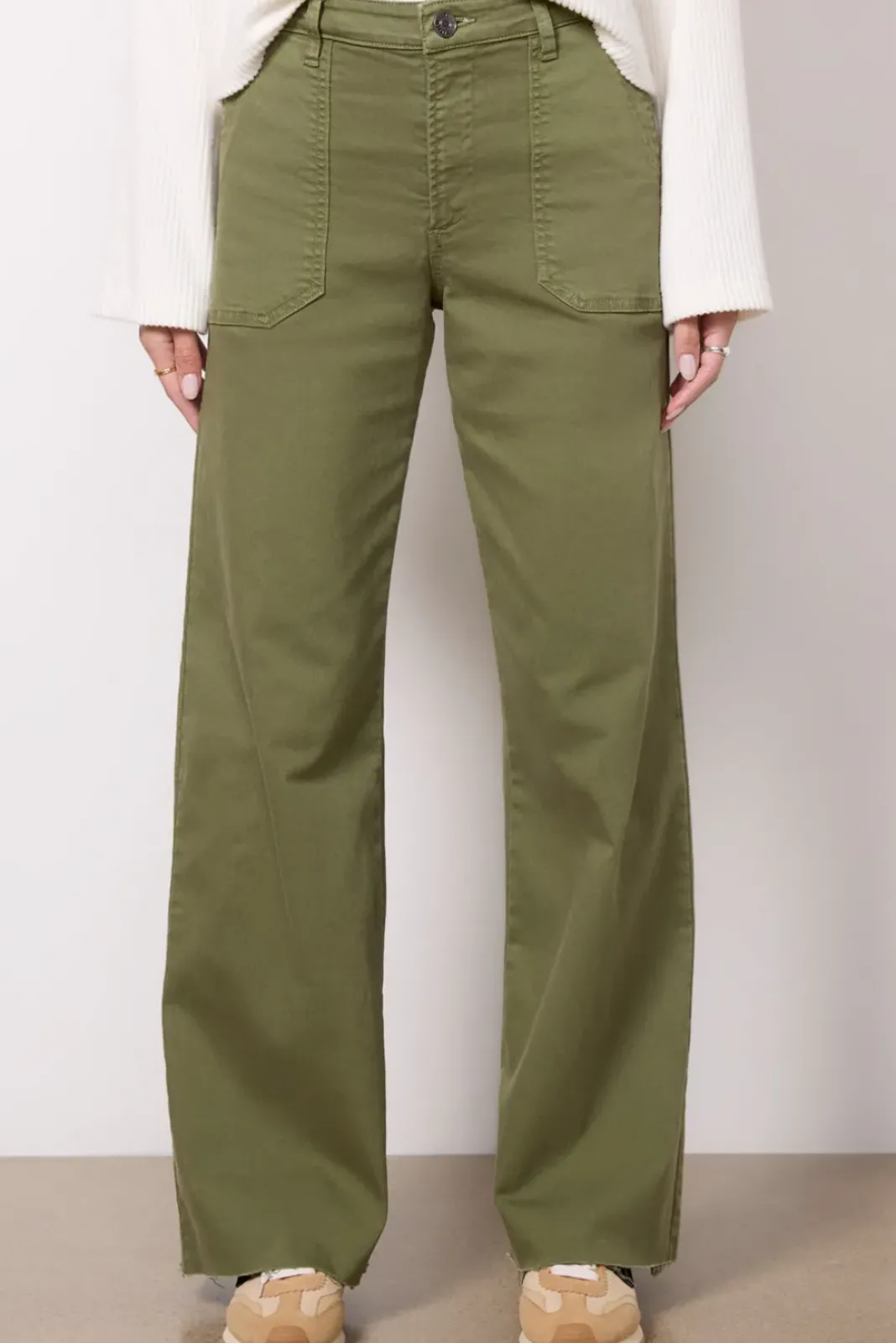Pants & Leggings<KUT FROM THE KLOTH Meg Utility with Raw Hem Sage