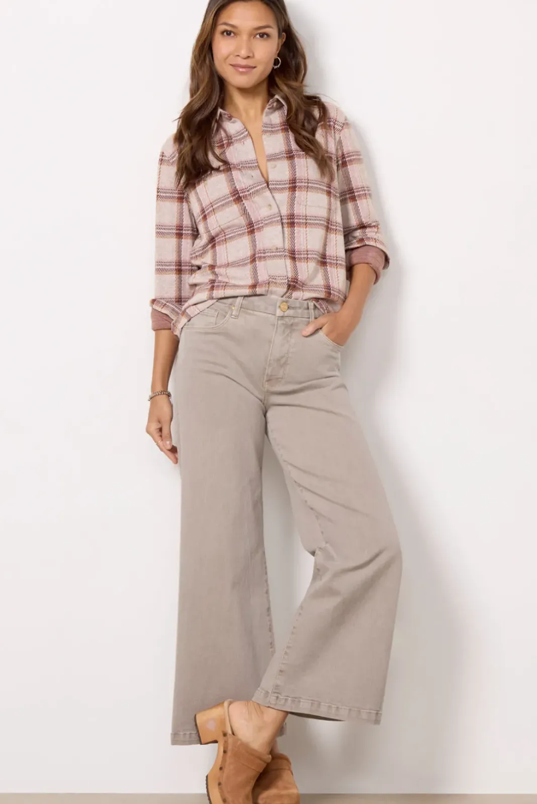 Jeans<KUT FROM THE KLOTH Meg Wide Leg Coffeecream