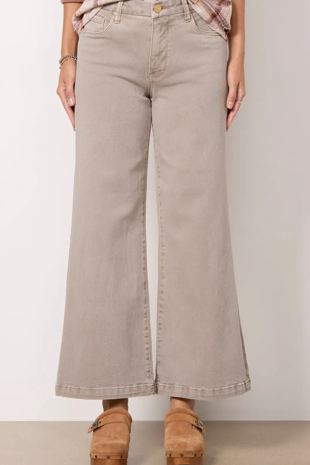 Jeans<KUT FROM THE KLOTH Meg Wide Leg Coffeecream