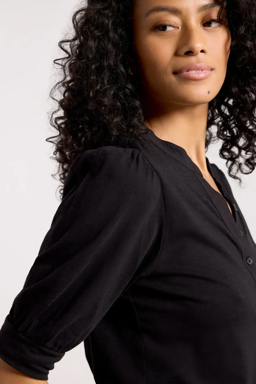 Tops & Tees<SANCTUARY Mixed Media Tee Black