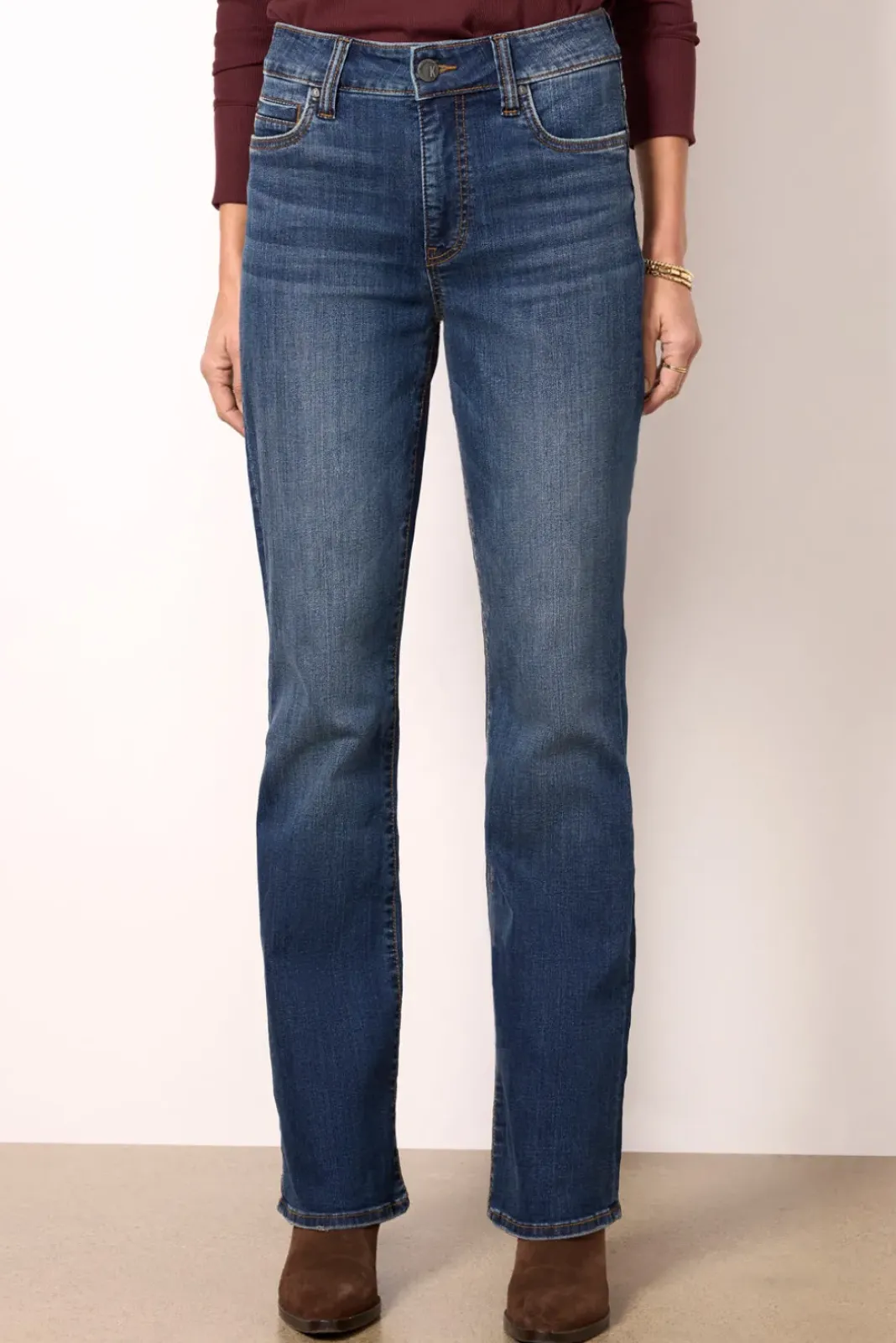 Jeans<KUT FROM THE KLOTH Natalie High Rise Fab Ab Bootcut Allied