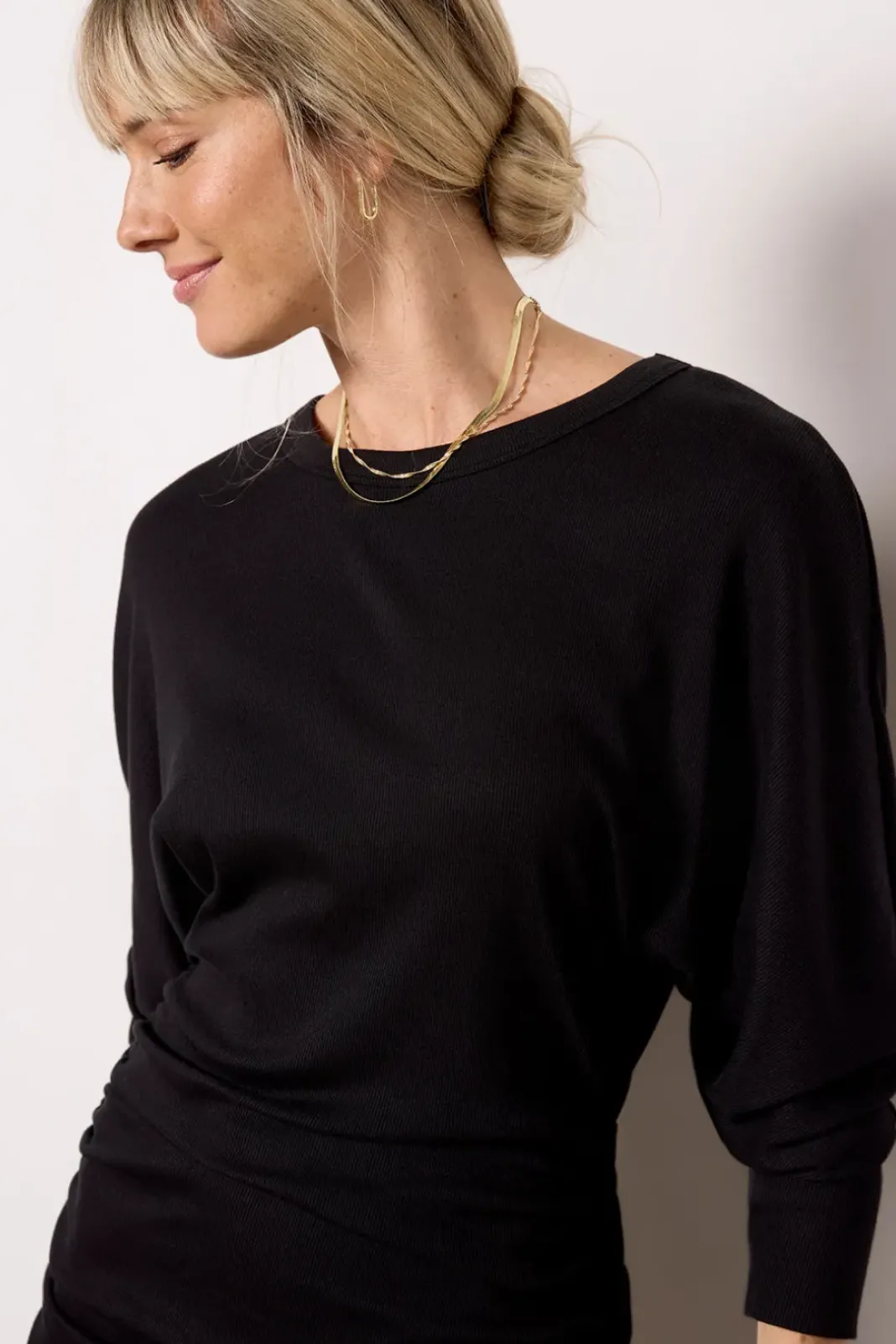 Dresses<MICHAEL STARS Natalie Midi Dress Black
