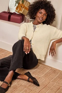 Sweaters<ALEX MILL Nico Chunky Cardigan Ivory