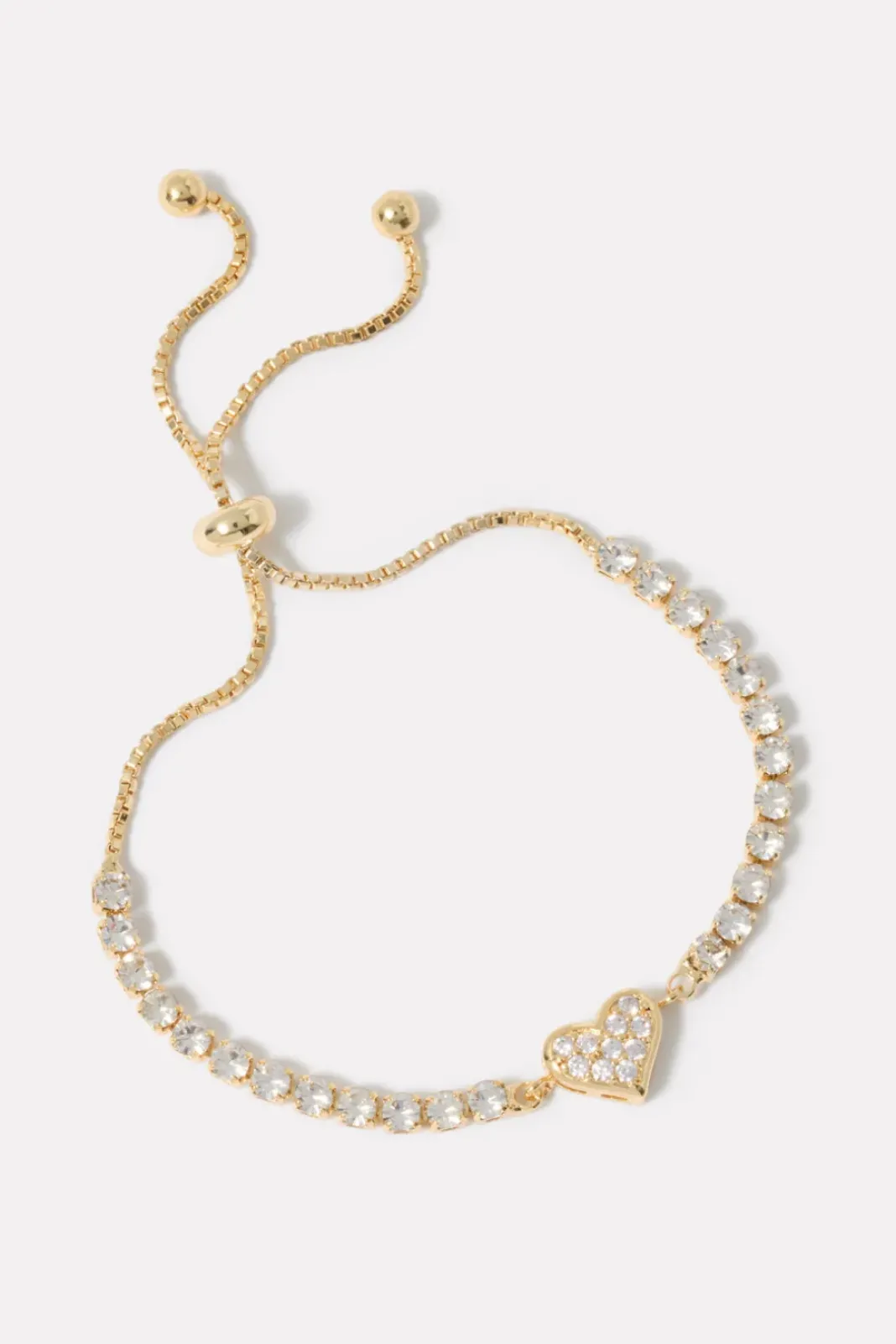 Jewelry<EVEREVE Nolan Heart Pull Bracelet Gold