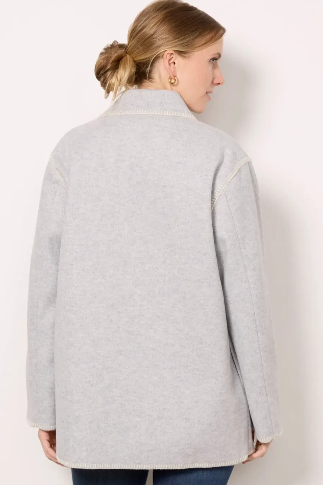 Blazers & Jackets<Z SUPPLY Olivia Whipstitch Jacket Heathergrey