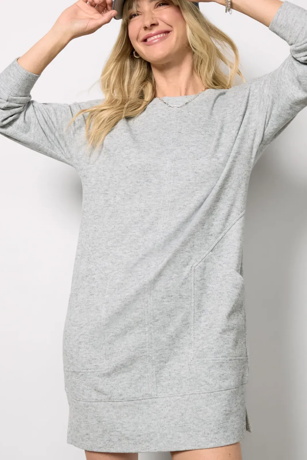 Dresses<EVEREVE Rhodes Sweatshirt Dress Heathergrey