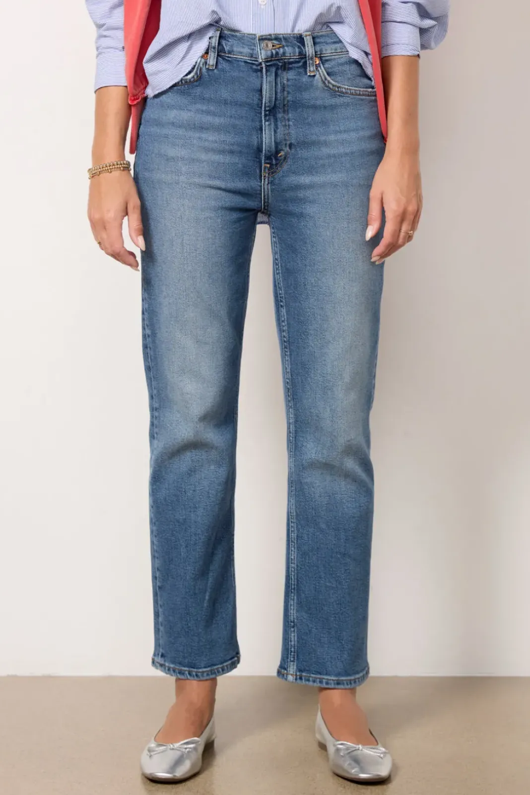 Jeans<RE/DONE 70s Crop Boot Mid70S