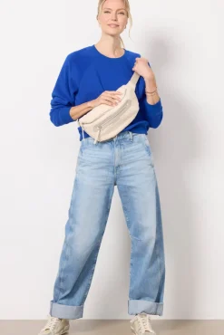 Sweatshirts<Z SUPPLY Saldana Reverse Fleece Sweatshirt Cobalt