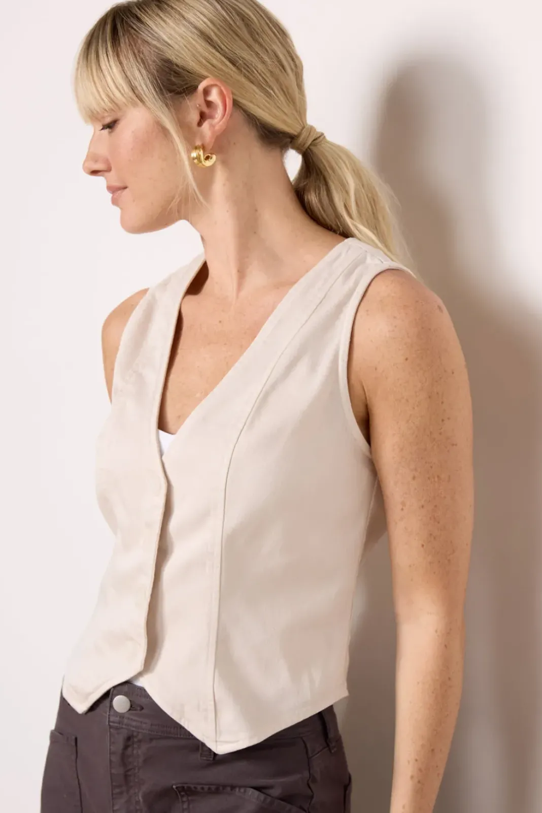 Blazers & Jackets<CLOTH AND STONE Seamed Vest Foggydawn