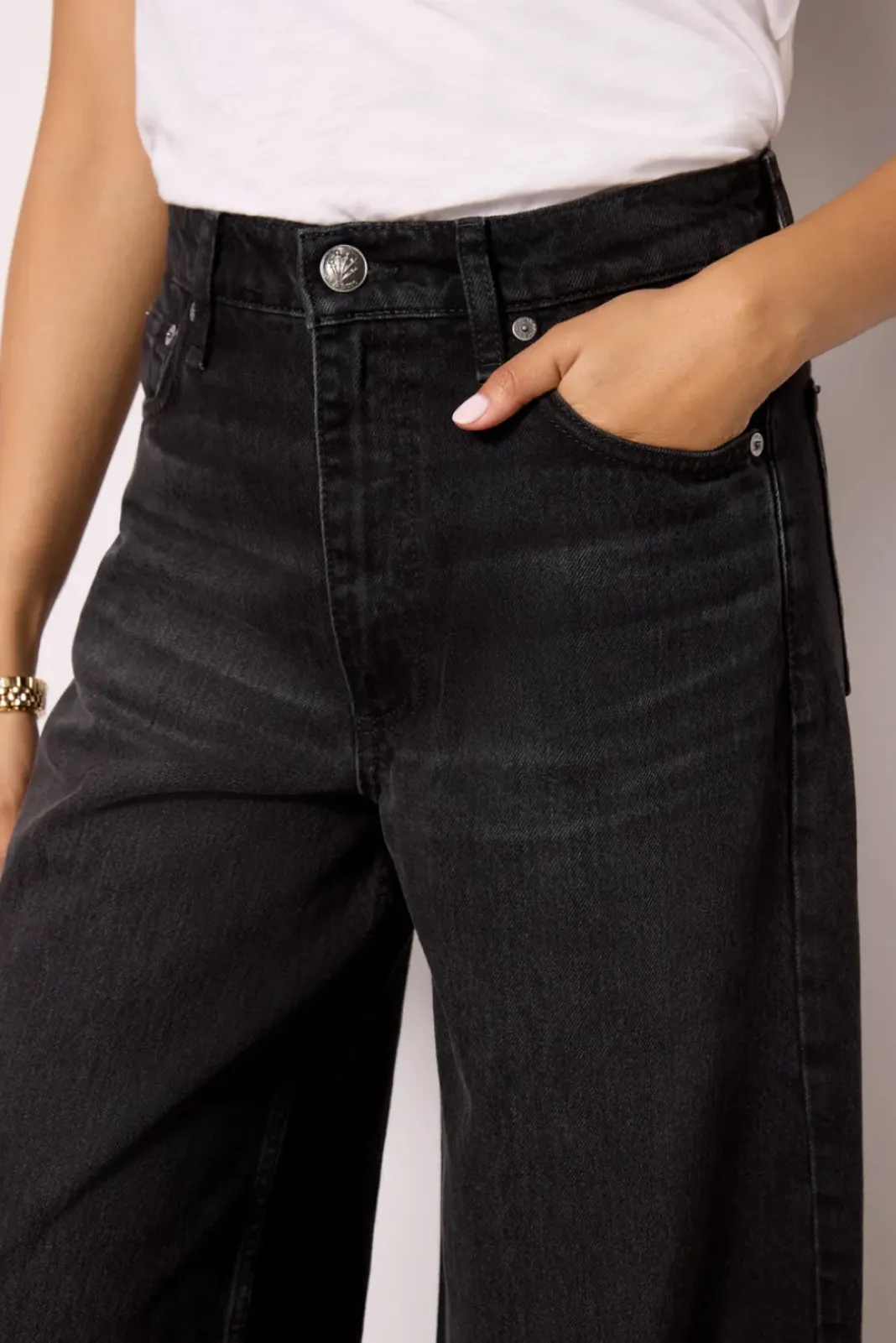 Jeans<RAG AND BONE SOFIE HIGH-RISE ANKLE WIDE LEG WITH CUFF Blair