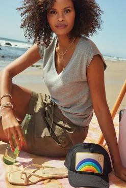 Tops & Tees<MICHAEL STARS Tati Ultra Rib Top H.Grey