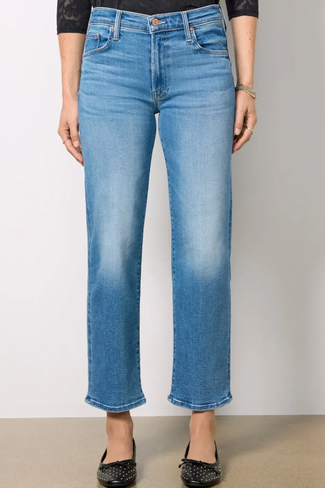 Jeans<MOTHER The Rambler Zip Flood Outoftheblue