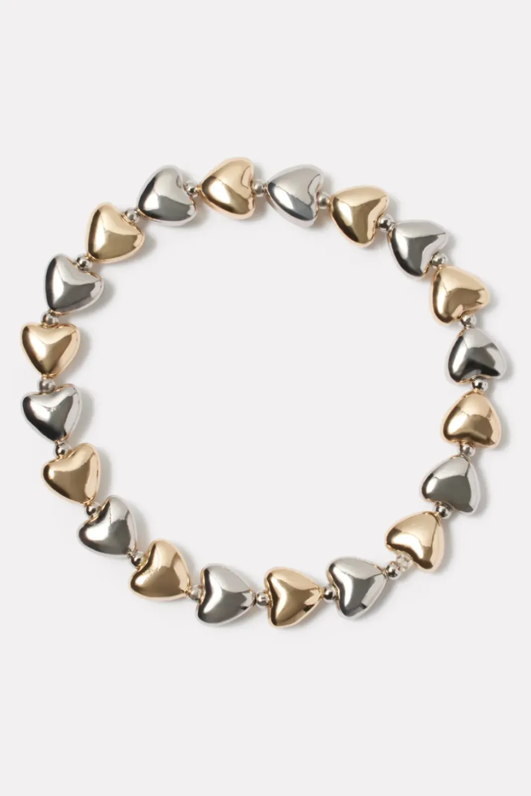 Jewelry<EVEREVE Two Tone Heart Bracelet Gold/Silver